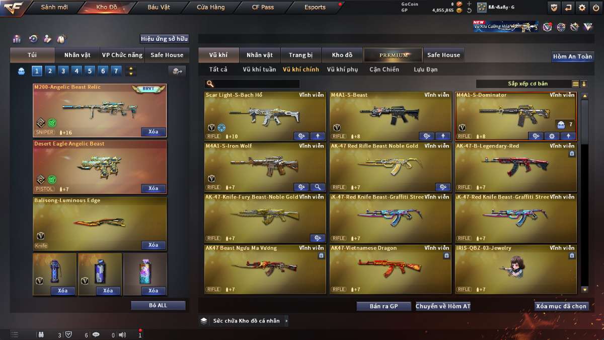 shop acc cf uy tin gia re